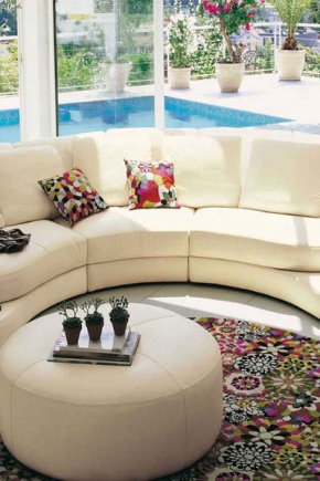 Semicircular sofas