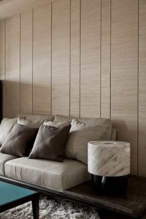 Veneered panels for walls in the interior